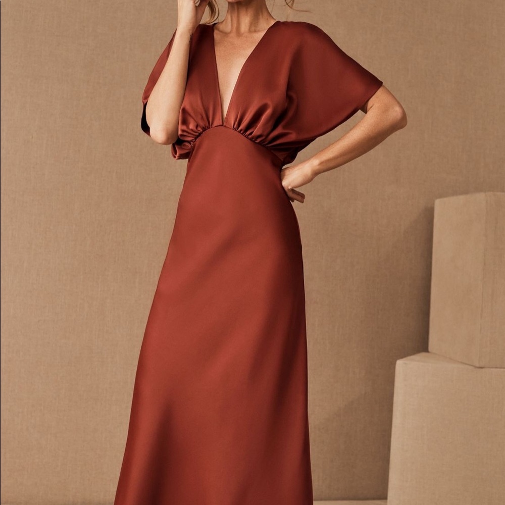 Leila Satin Charmeuse Maxi Dress from Anthropologie